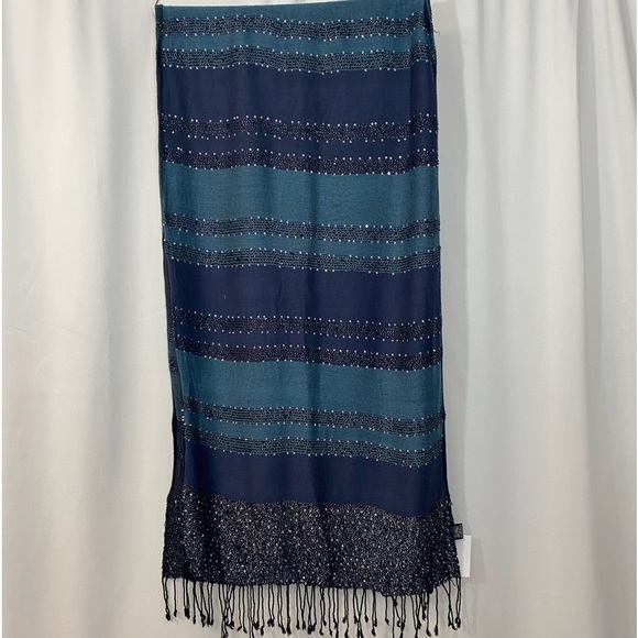 Navy Scarf 70” x 19” Fall Perfect - Picture 1 of 6